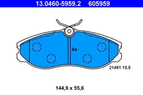 накладки ATE 13.0460-5959.2