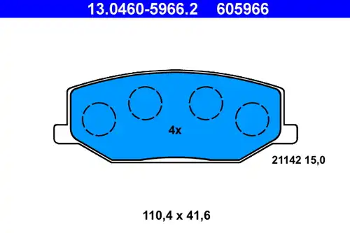 накладки ATE 13.0460-5966.2