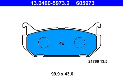 накладки ATE 13.0460-5973.2