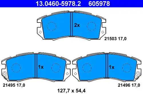 накладки ATE 13.0460-5978.2