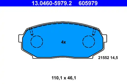 накладки ATE 13.0460-5979.2