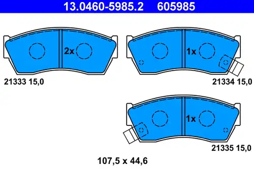 накладки ATE 13.0460-5985.2