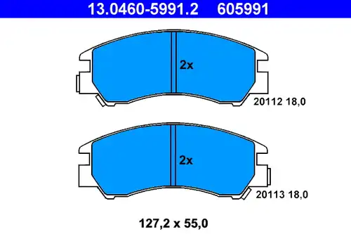 накладки ATE 13.0460-5991.2