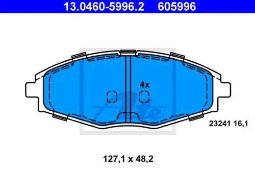 накладки ATE 13.0460-5996.2