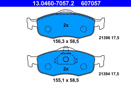 накладки ATE 13.0460-7057.2