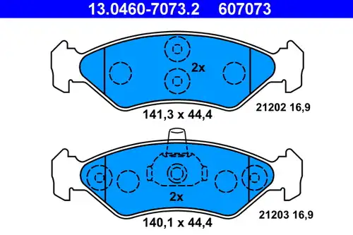 накладки ATE 13.0460-7073.2