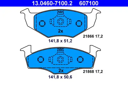 накладки ATE 13.0460-7100.2