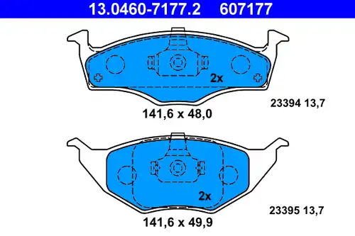 накладки ATE 13.0460-7177.2