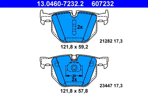 накладки ATE 13.0460-7232.2