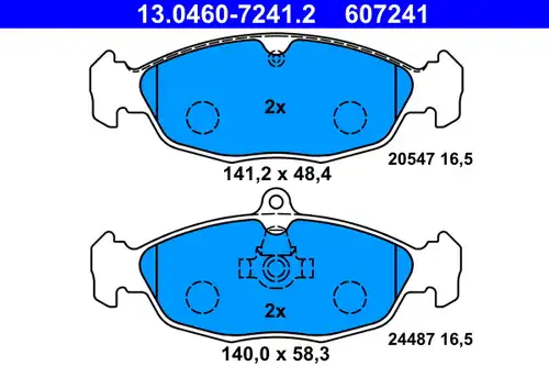 накладки ATE 13.0460-7241.2