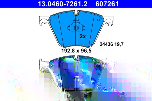 накладки ATE 13.0460-7261.2