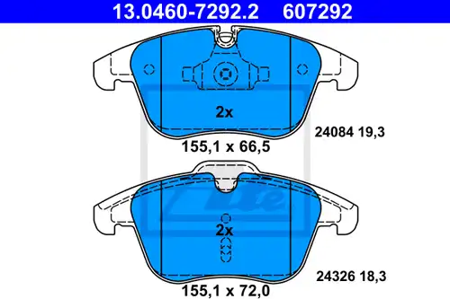 накладки ATE 13.0460-7292.2