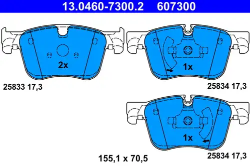 накладки ATE 13.0460-7300.2