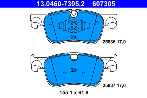 накладки ATE 13.0460-7305.2