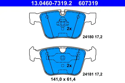 накладки ATE 13.0460-7319.2