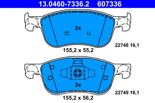 накладки ATE 13.0460-7336.2