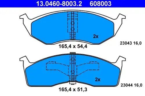 накладки ATE 13.0460-8003.2