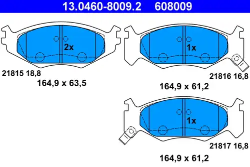 накладки ATE 13.0460-8009.2