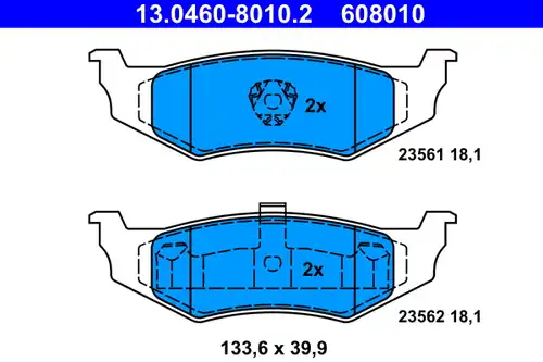 накладки ATE 13.0460-8010.2