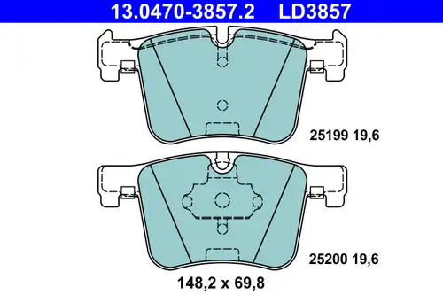 накладки ATE 13.0470-3857.2