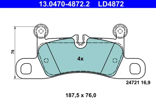 накладки ATE 13.0470-4872.2