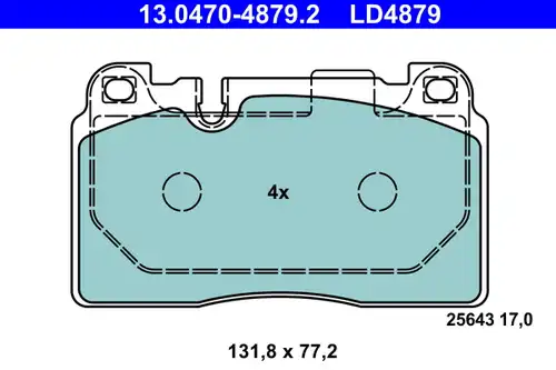 накладки ATE 13.0470-4879.2