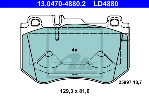 накладки ATE 13.0470-4880.2