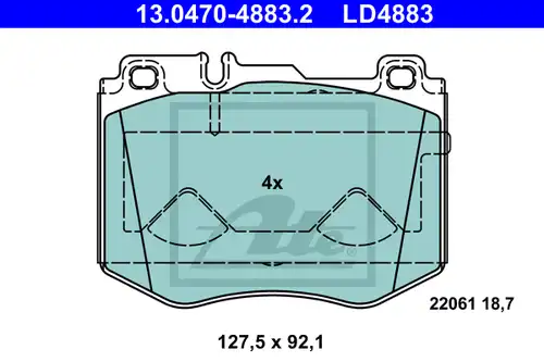 накладки ATE 13.0470-4883.2