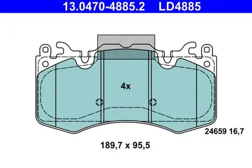 накладки ATE 13.0470-4885.2