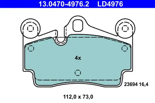 накладки ATE 13.0470-4976.2