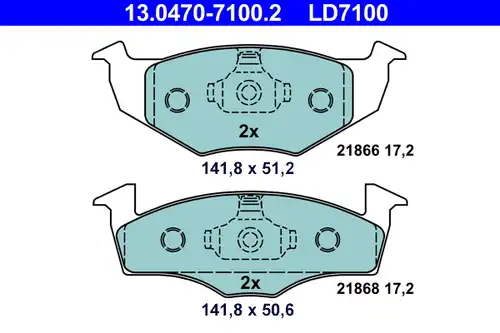 накладки ATE 13.0470-7100.2