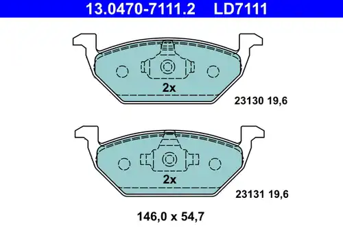 накладки ATE 13.0470-7111.2