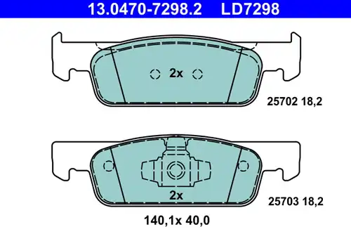 накладки ATE 13.0470-7298.2