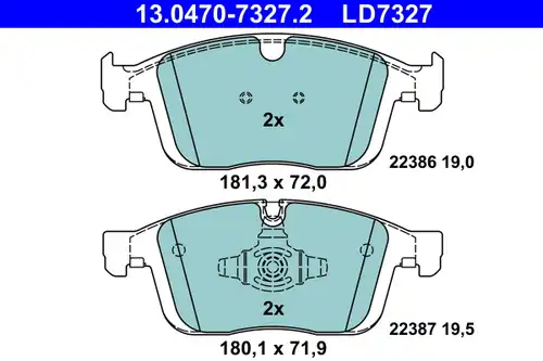 накладки ATE 13.0470-7327.2