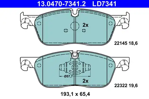 накладки ATE 13.0470-7341.2