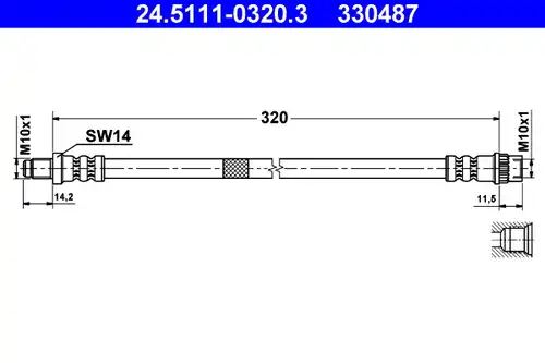 спирачен маркуч ATE 24.5111-0320.3