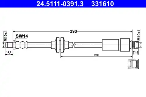 спирачен маркуч ATE 24.5111-0391.3