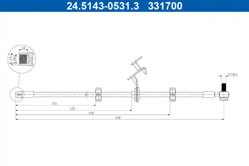 спирачен маркуч ATE 24.5143-0531.3