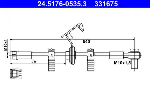 спирачен маркуч ATE 24.5176-0535.3