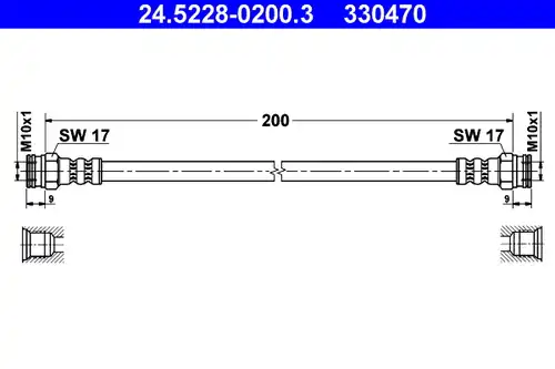 спирачен маркуч ATE 24.5228-0200.3