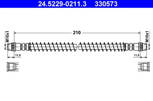 спирачен маркуч ATE 24.5229-0211.3
