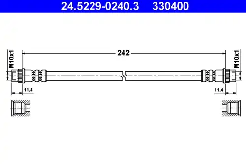 спирачен маркуч ATE 24.5229-0240.3