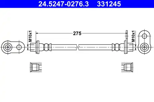 спирачен маркуч ATE 24.5247-0276.3