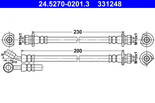 спирачен маркуч ATE 24.5270-0201.3