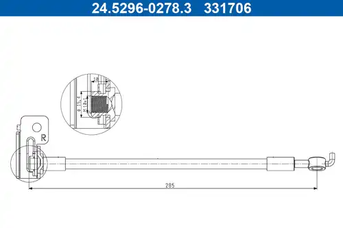 спирачен маркуч ATE 24.5296-0278.3