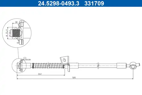 спирачен маркуч ATE 24.5298-0493.3