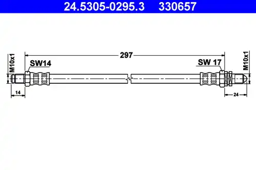 спирачен маркуч ATE 24.5305-0295.3