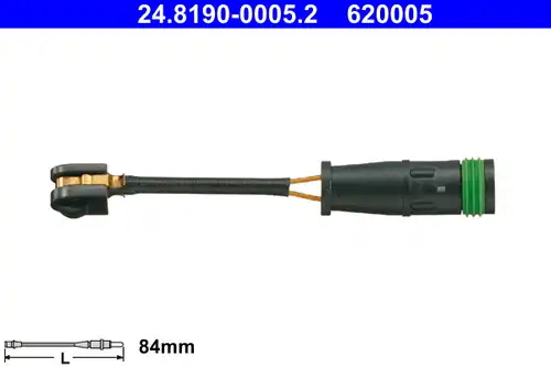 предупредителен контактен сензор, износване на накладките ATE 24.8190-0005.2