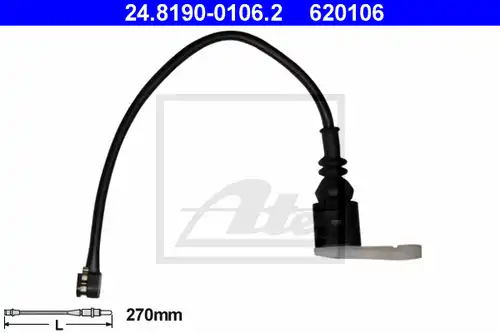предупредителен контактен сензор, износване на накладките ATE 24.8190-0106.2