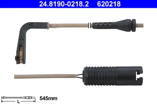 предупредителен контактен сензор, износване на накладките ATE 24.8190-0218.2